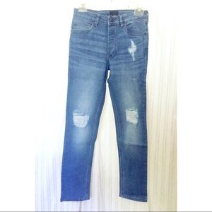 Courtshop Distressed Skinny Blue Jean high rise 27